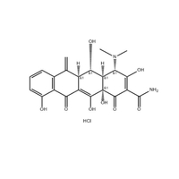 Metacycline Hydrochloride (3963-95-9) C22H23ClN2O8.