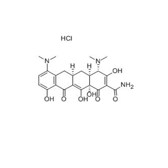 Minocycline Hydrochloride (13614-98-7) C23H28CL3O7.